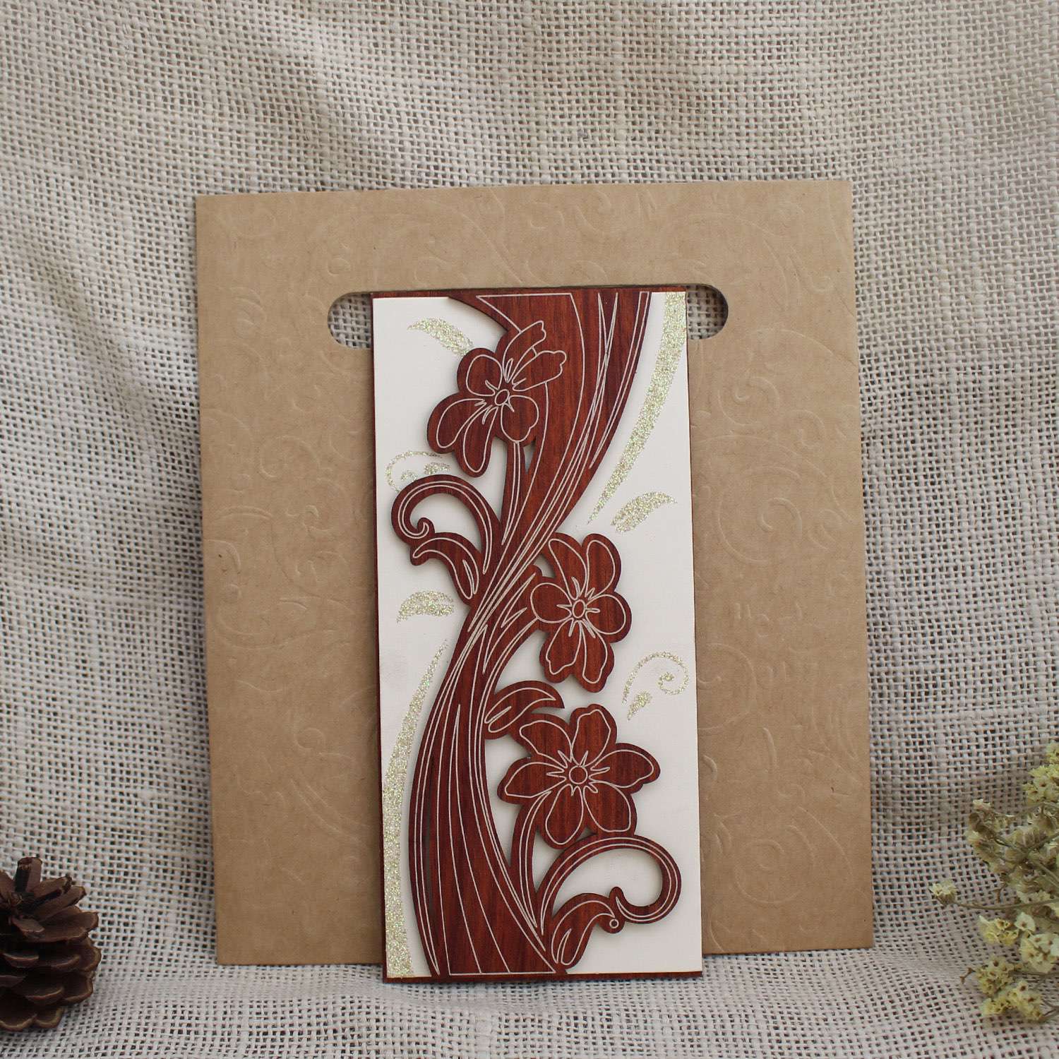 wooden card